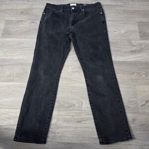 FRAME‎ L'Homme Skinny Jeans Black Wash Denim Slim Fit Casual Size 36